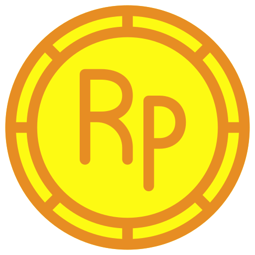 Rupiah Generic color fill icon