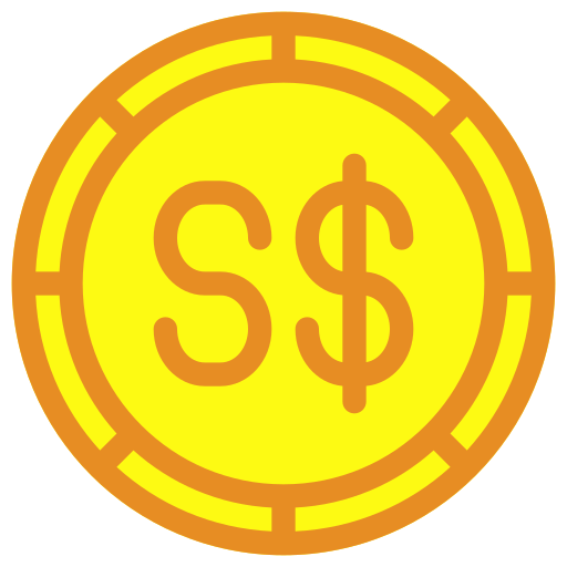 сингапурский доллар Generic color fill иконка