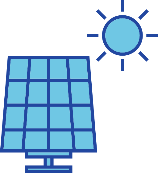 Солнечная энергия Generic color lineal-color иконка