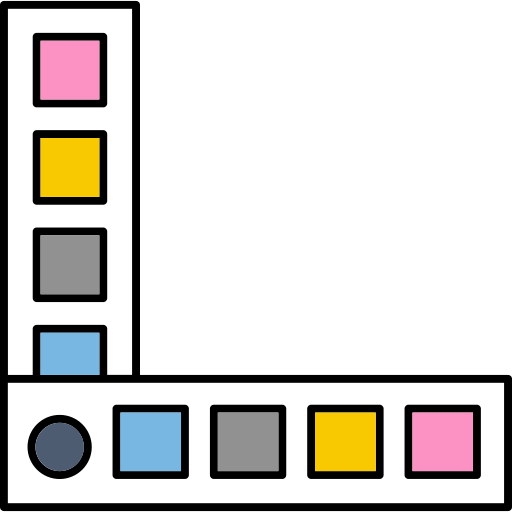 색상 팔레트 Generic color lineal-color icon