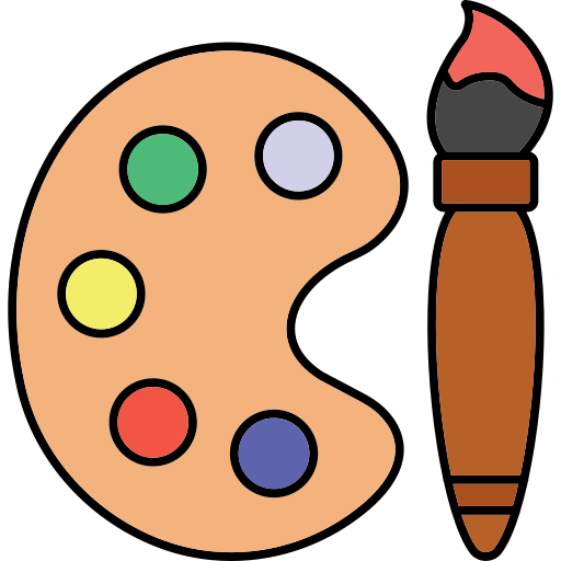 Палитра красок Generic color lineal-color иконка