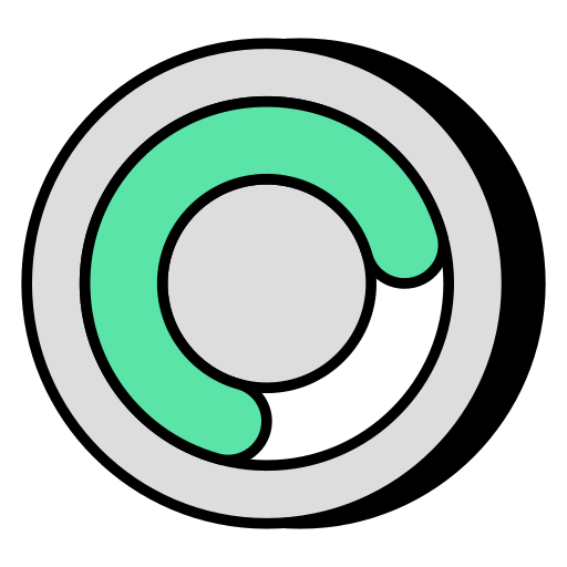 wykresy kołowe Generic color lineal-color ikona