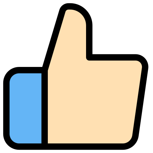 Палец вверх Generic color lineal-color иконка