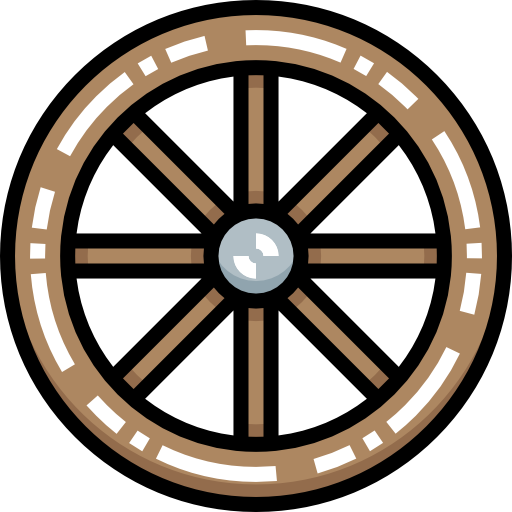 Woods wheel Detailed Straight Lineal color icon