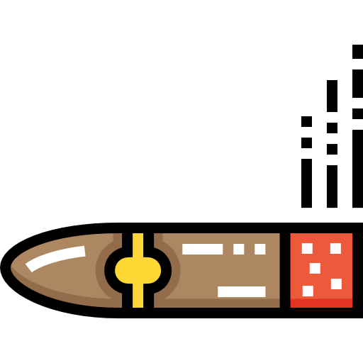 Cigar Detailed Straight Lineal color icon