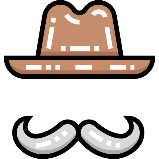 Cowboy Detailed Straight Lineal color icon