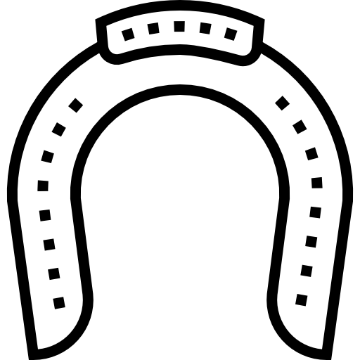 herradura Detailed Straight Lineal icono