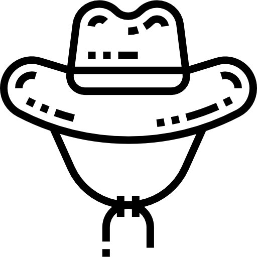 vaquero Detailed Straight Lineal icono