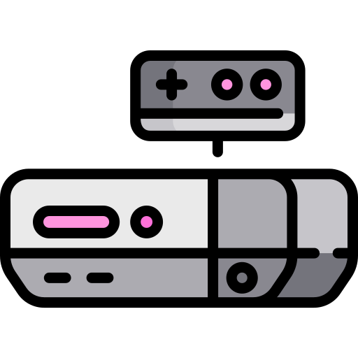 Game console Kawaii Lineal color icon