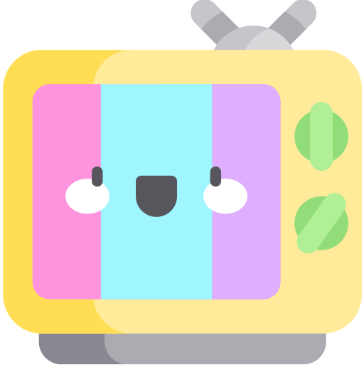 tv Kawaii Flat icoon