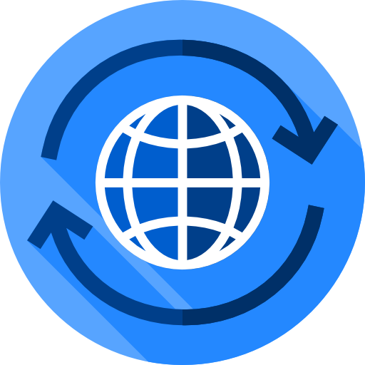 Worldwide Flat Circular Flat icon