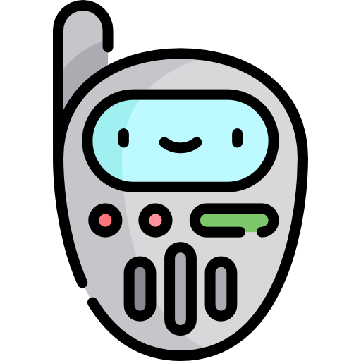 Walkie talkie Kawaii Lineal color icon