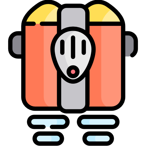 ジェットパック Kawaii Lineal color icon