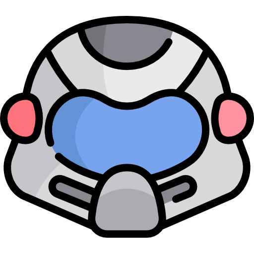 ヘルメット Kawaii Lineal color icon