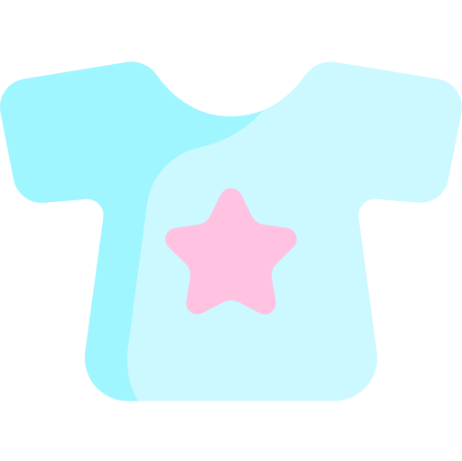 camisa Kawaii Flat icono