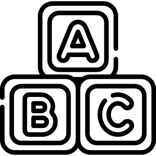 알파벳 Kawaii Lineal icon