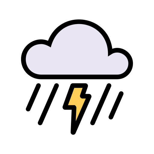 폭풍 Generic color lineal-color icon