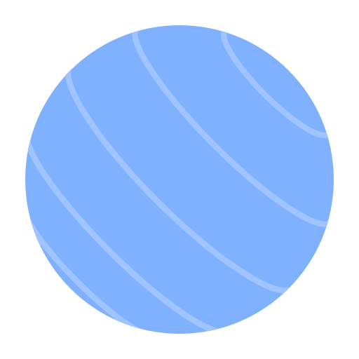 piłka gimnastyczna Generic color fill ikona