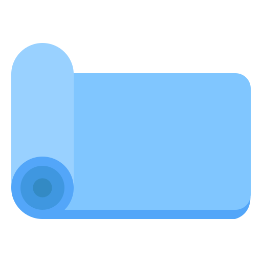 Yoga mat Generic color fill icon