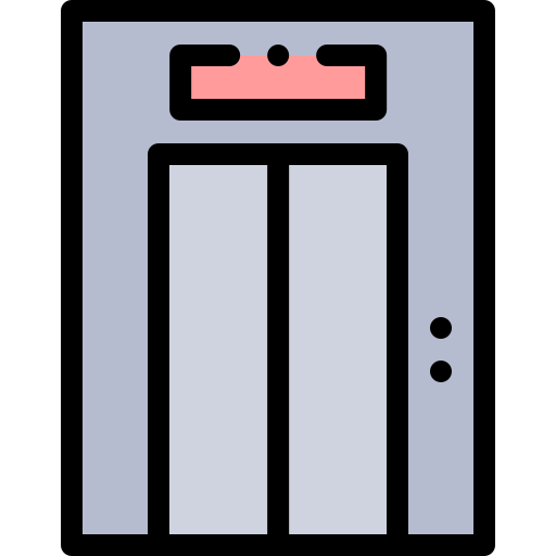 Elevator Detailed Rounded Lineal color icon