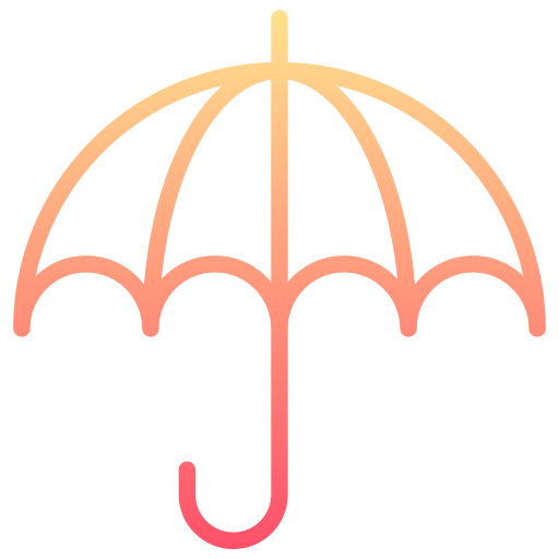 guarda-chuva Generic gradient outline Ícone