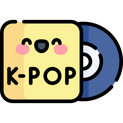 kpop Kawaii Lineal color icoon