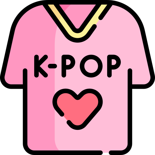 t-shirt Kawaii Lineal color icon