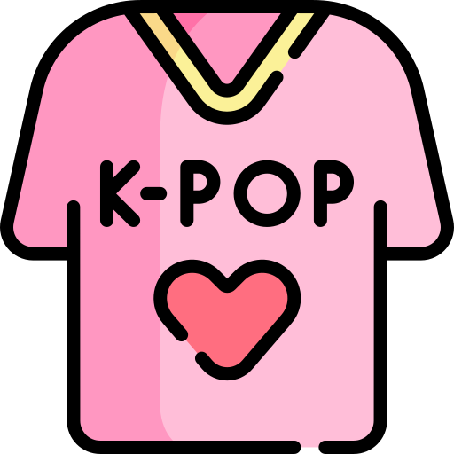 tシャツ Kawaii Lineal color icon