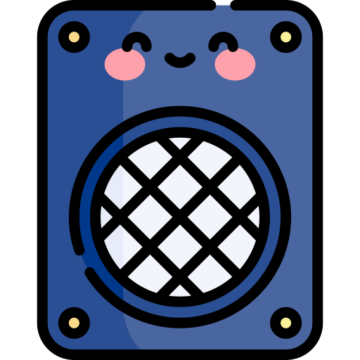 スピーカー Kawaii Lineal color icon