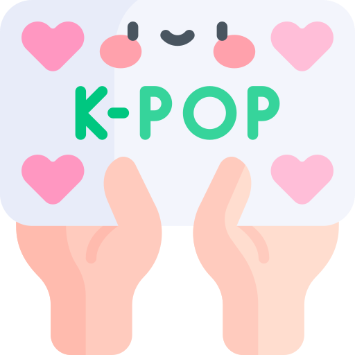 kpop Kawaii Flat icoon