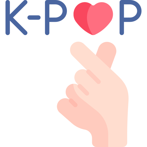 kポップ Kawaii Flat icon