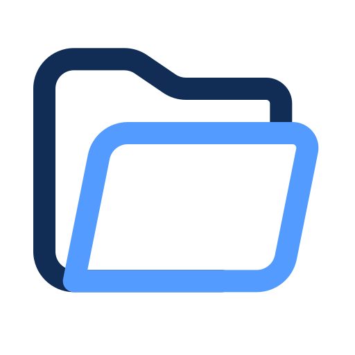 Open folder Generic color outline icon