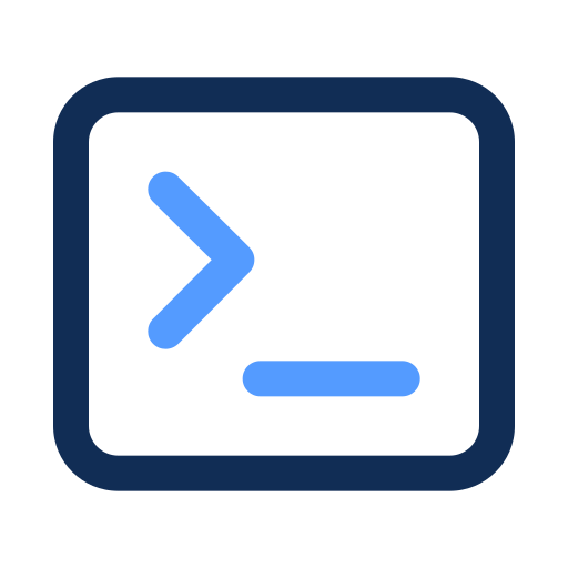 Code terminal Generic color outline icon