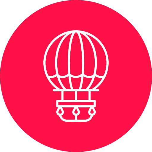 Hot air balloon Generic color fill icon