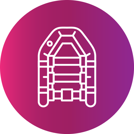Inflatable boat Generic gradient fill icon