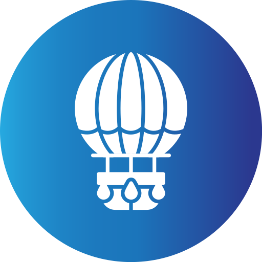 Hot air balloon Generic gradient fill icon