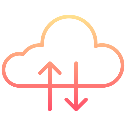 Cloud data Generic gradient outline icon