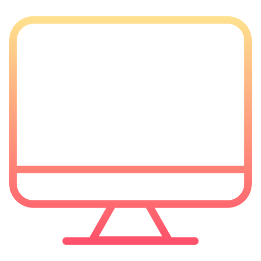 lcd-scherm Generic gradient outline icoon