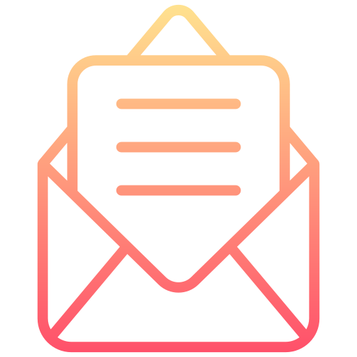 Newsletter Generic gradient outline icon