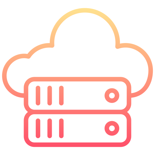 cloud-server Generic gradient outline icoon