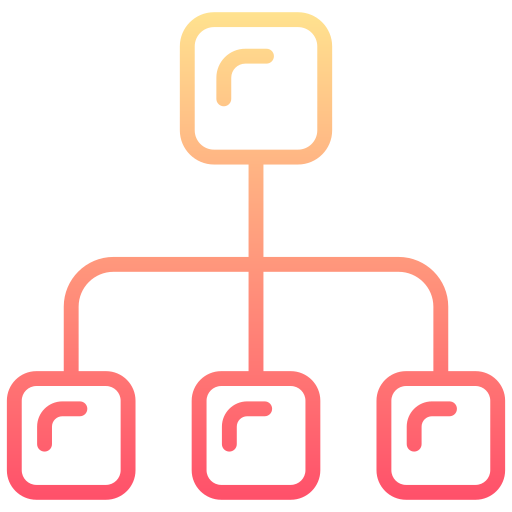 organigramme Generic gradient outline Icône