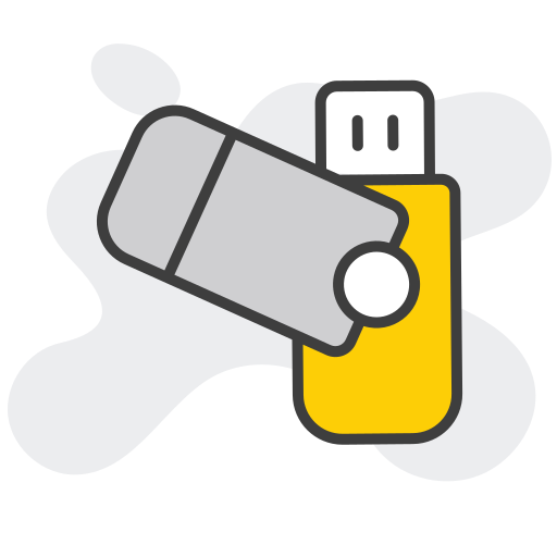 Flash drive Generic color lineal-color icon