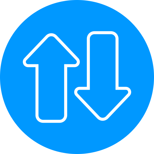 Up and down arrows Generic color fill icon