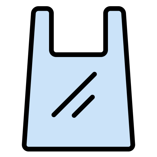 plastikowa torba Generic color lineal-color ikona