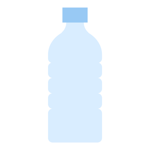 bottiglia di plastica Generic color fill icona