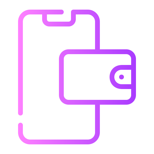 e-wallet Generic gradient outline icoon