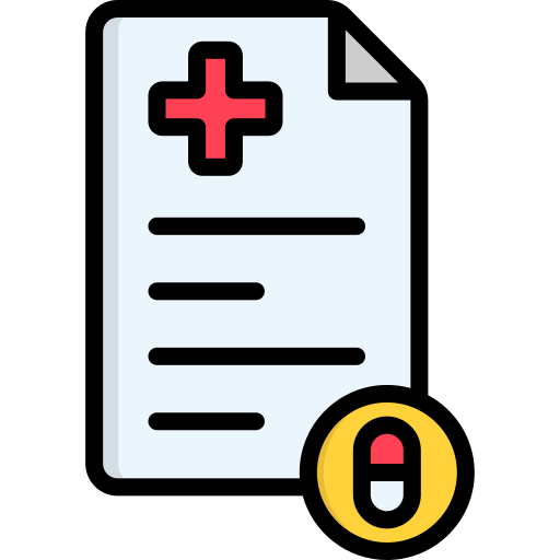 Medical prescription Generic color lineal-color icon