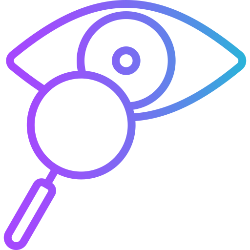 目の検査 Generic gradient outline icon