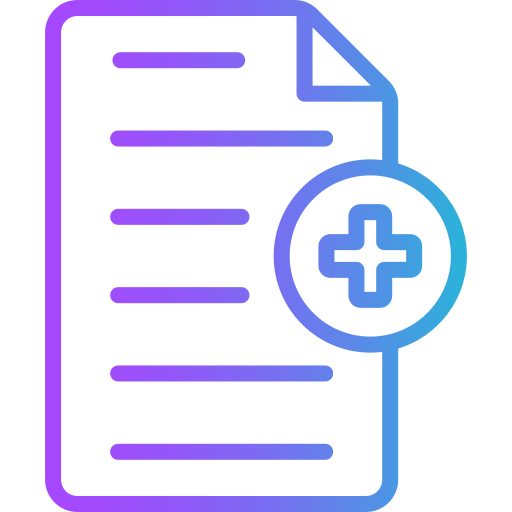 prescrição Generic gradient outline Ícone