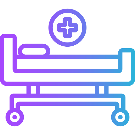 Hospital bed Generic gradient outline icon